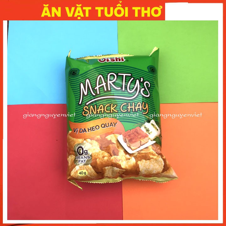 Bim bim snack Oishi chay vị da heo quay 35g