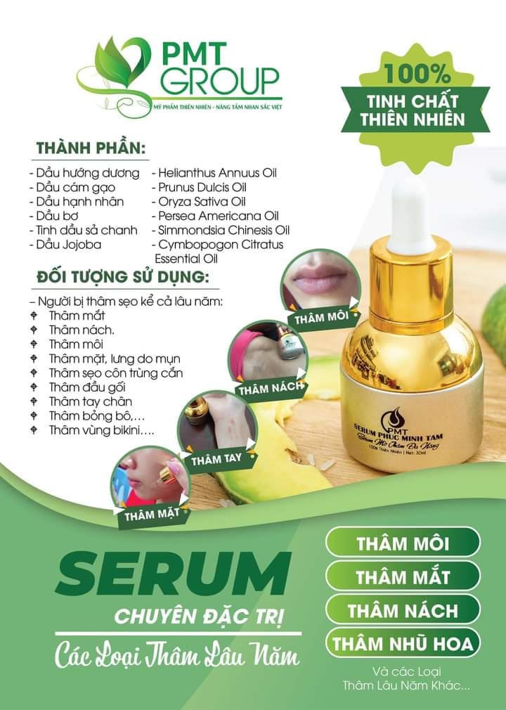 [Chính hãng] SERUM ĐẶC TRỊ THÂM-SẠCH NÁM-HẾT TÀN NHANG PHÚC MINH TÂM