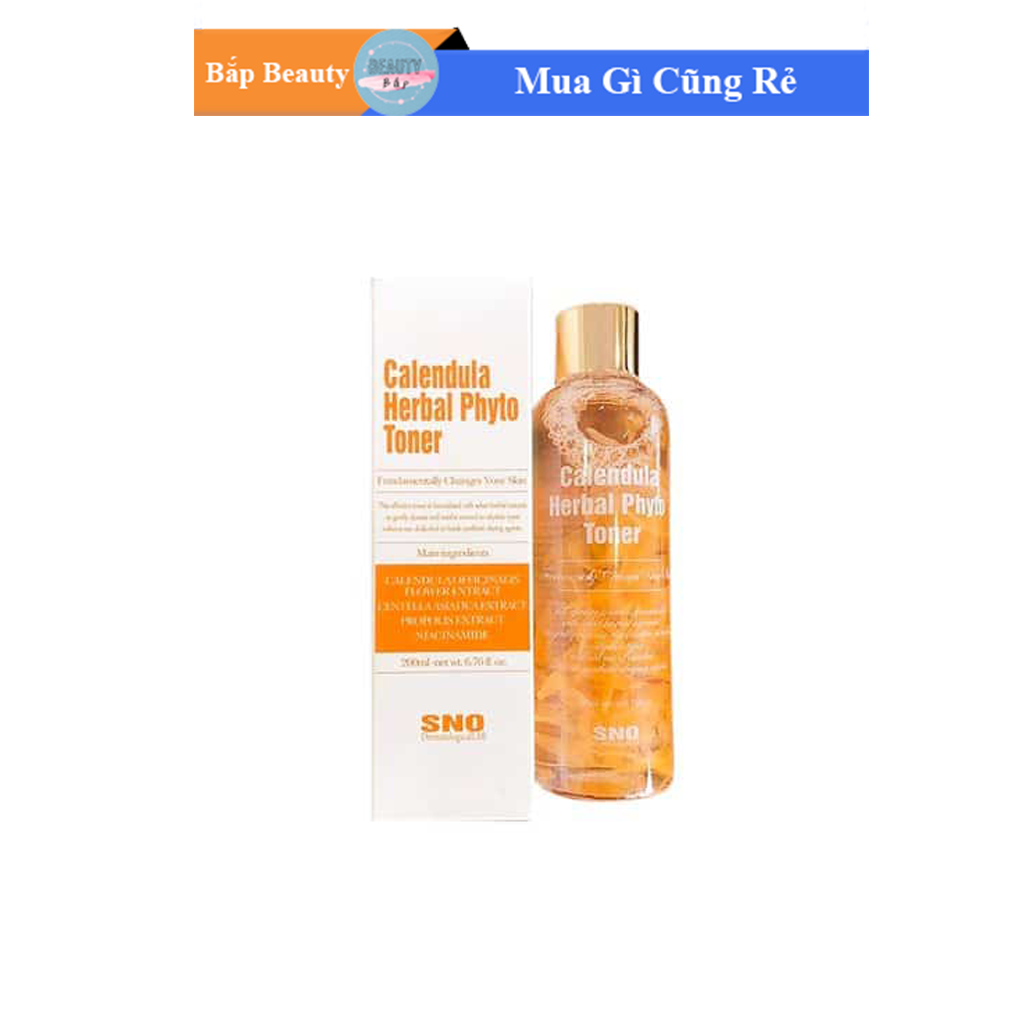 Nước hoa cúc SNO Calendula Herbal Phyto Toner cánh hoa tươi
