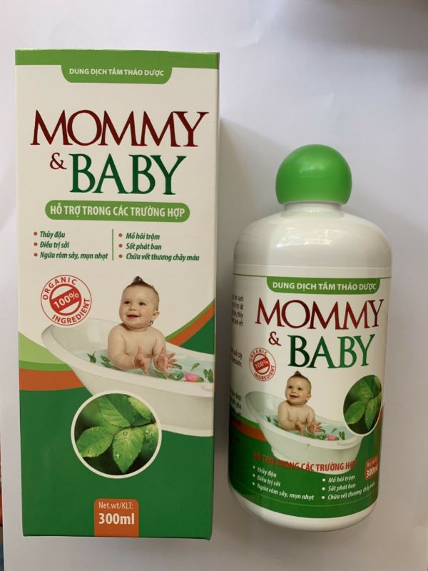 Sữa tắm gội thảo dược cho mẹ và bé mommy & baby - an toàn, dịu nhẹ với làn da nhạy cảm của bé - lọ 300ml