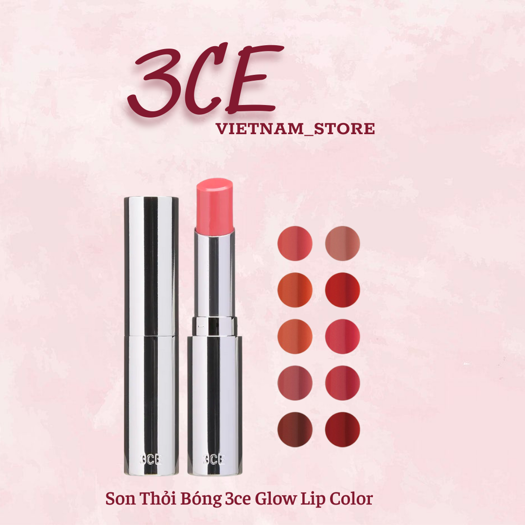 Son dưỡng 3ce glow lip color 3g