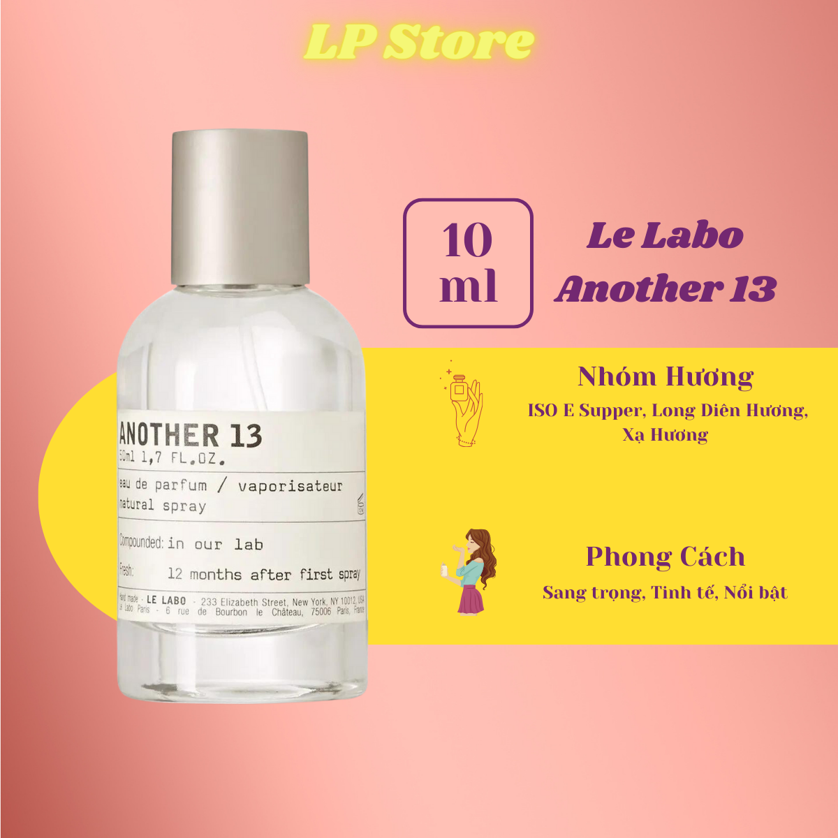 Mẫu nước hoa nam le labo another 13 edp