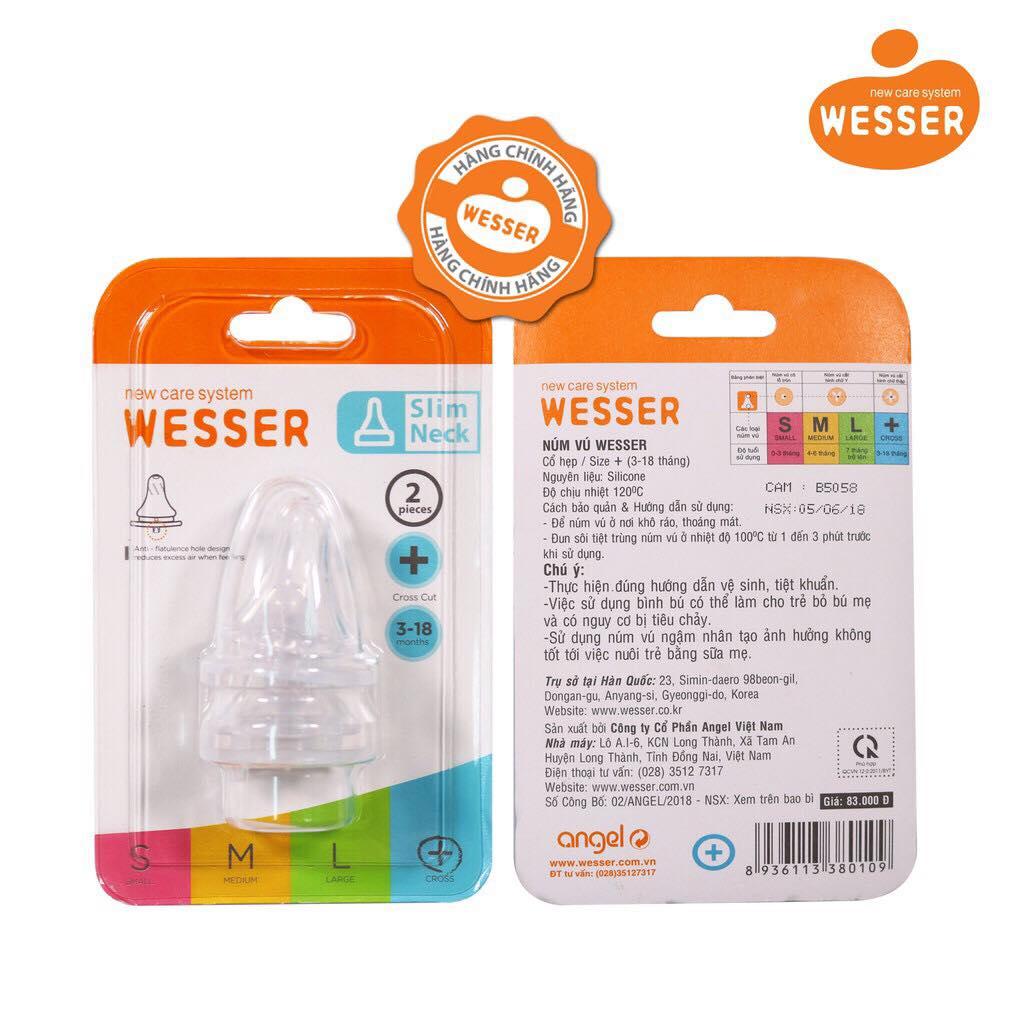 Núm ti wesser cổ hẹp siêu mềm size s/m/l/+