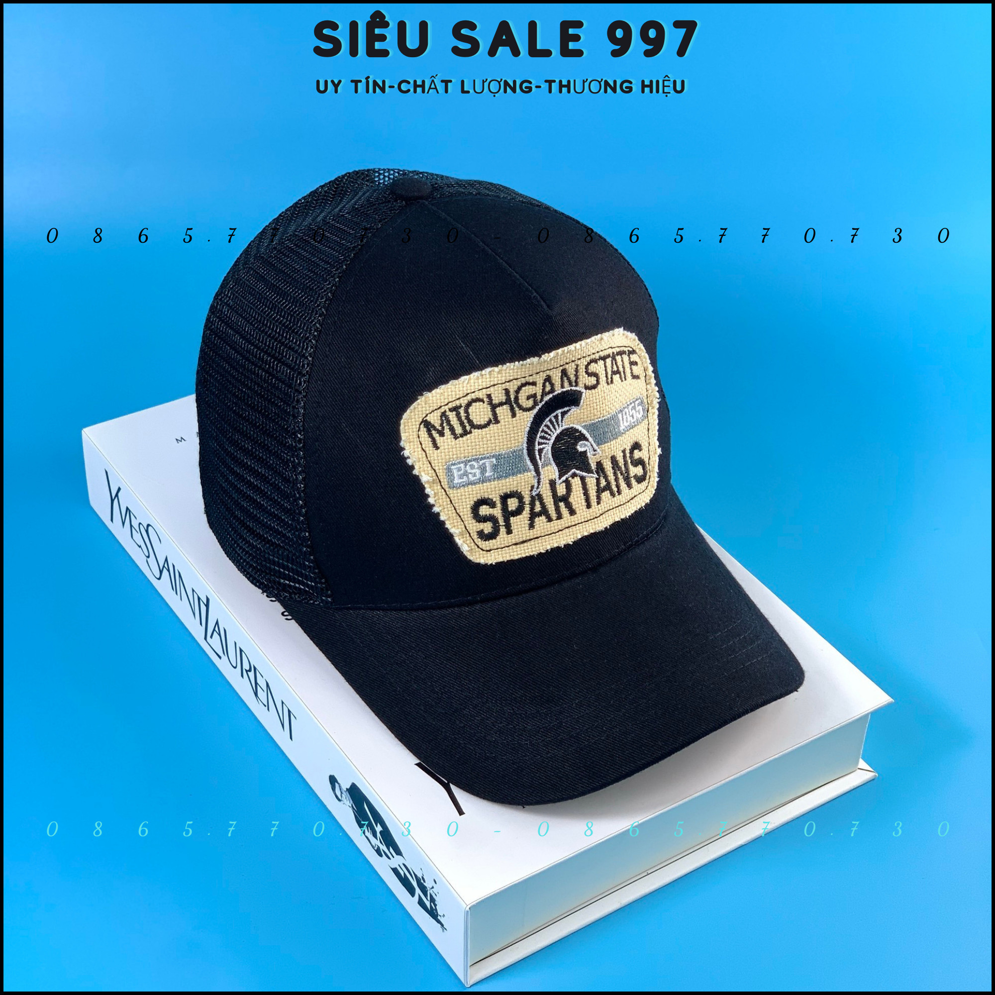 NÓN THỂ THAO PHỐI LƯỚI SPAR LOGO RÁCH TƯA SÀNH ĐIỆU, MŨ LƯỠI TRAI NAM NỮ CHUẨN VNXK