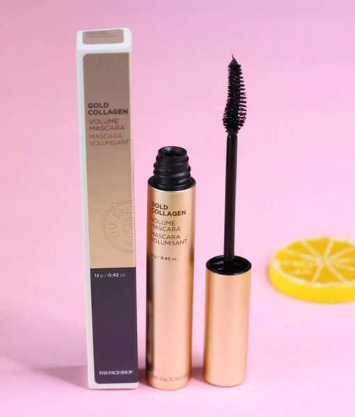 Mascara chuốt mi kiêm dưỡng mi TFS Gold Collagen Volume Mascara tiện lợi dùng cực thích