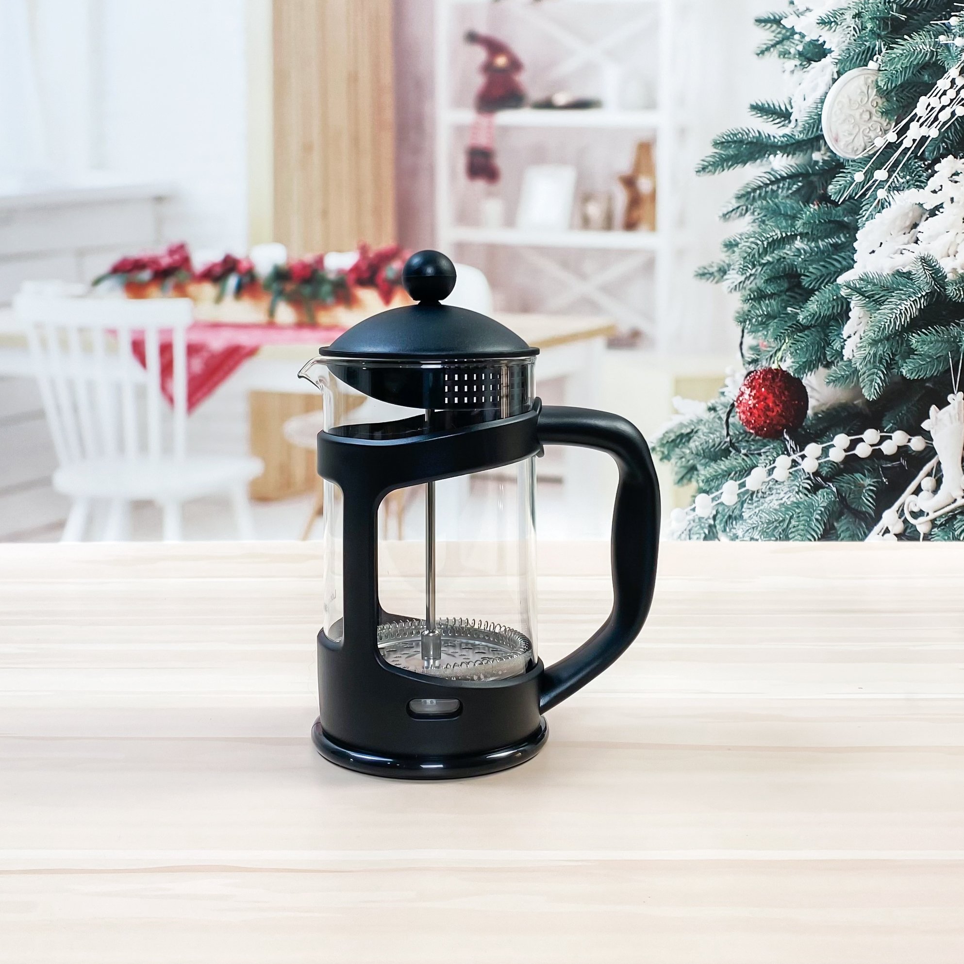 Bình pha trà cafe french press lock&lock llg018, 800ml, hàng chính hãng