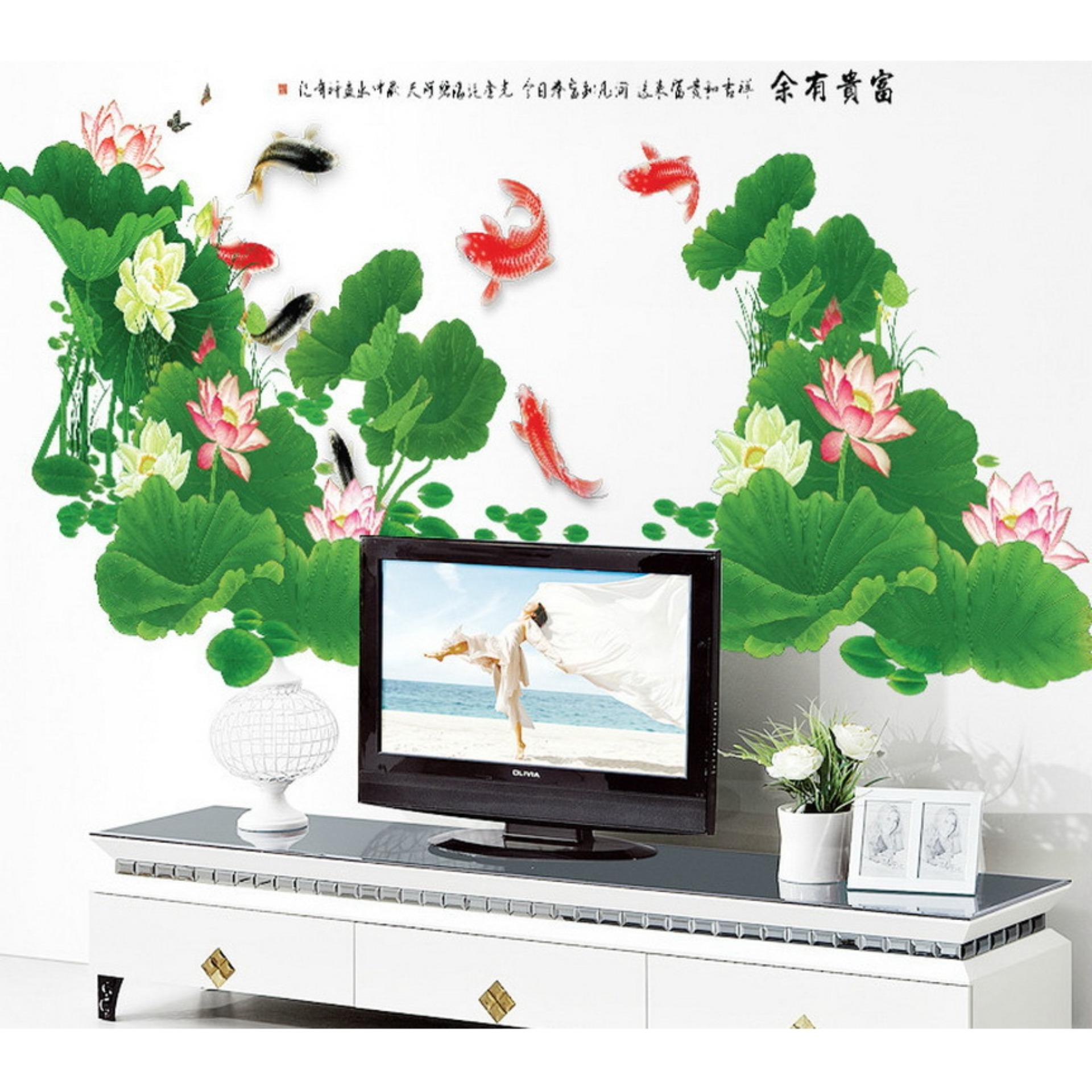 Giấy dán tường phòng ngủ, phòng khách Mẫu Hoa Mặt Trời, có keo sẵn, bóc dán dễ dàng trên mọi về mặt phẳng Zooyoo Home Decor