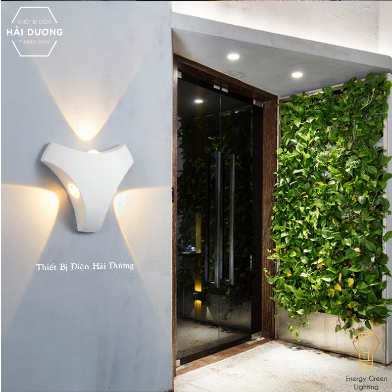Đèn tường decor chiếu sáng 3 chiều dt-210 - led siêu sáng - 9w ánh sáng trắng/vàng