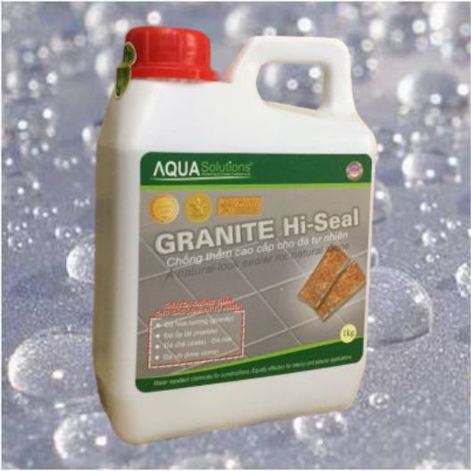 Chống thấm đá granite - GRANITE Hi-Seal (Bình 1kg) - trong suốt - thẩm thấu sâu và bảo vệ đá granite luôn sáng đẹp
