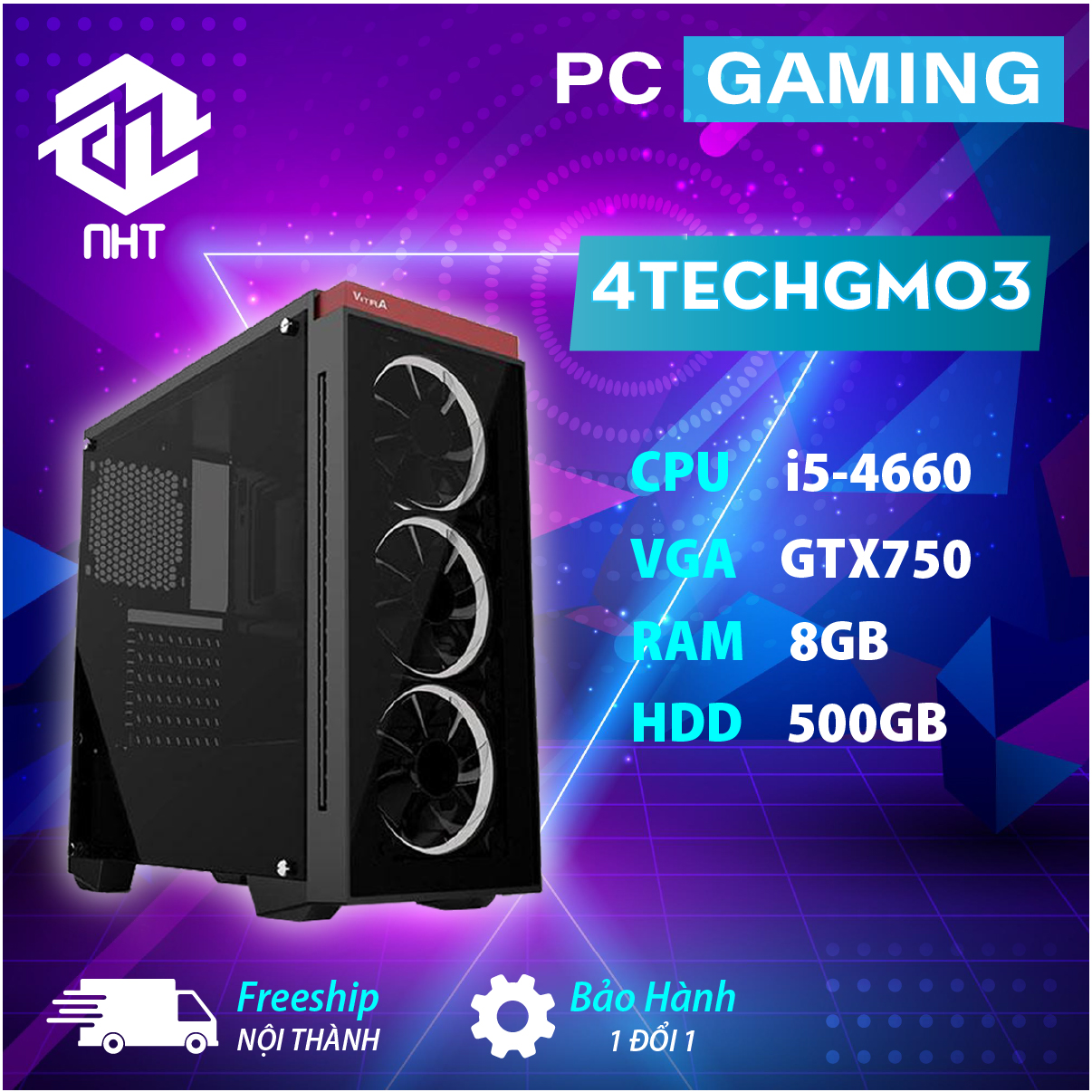 [Trả góp 0%]Máy tính đồng bộ PC Gaming 4TechGM03 2019 cấu hình khủng case Desktop để bàn chiến Games Offline Online(Đánh nhau sinh tồn vui nhộn) chuyên nghiệp Game Fifa Đua xe/dua xe Minecraft audition cả ngày không bị đơ cài đặt Miễn Phí.