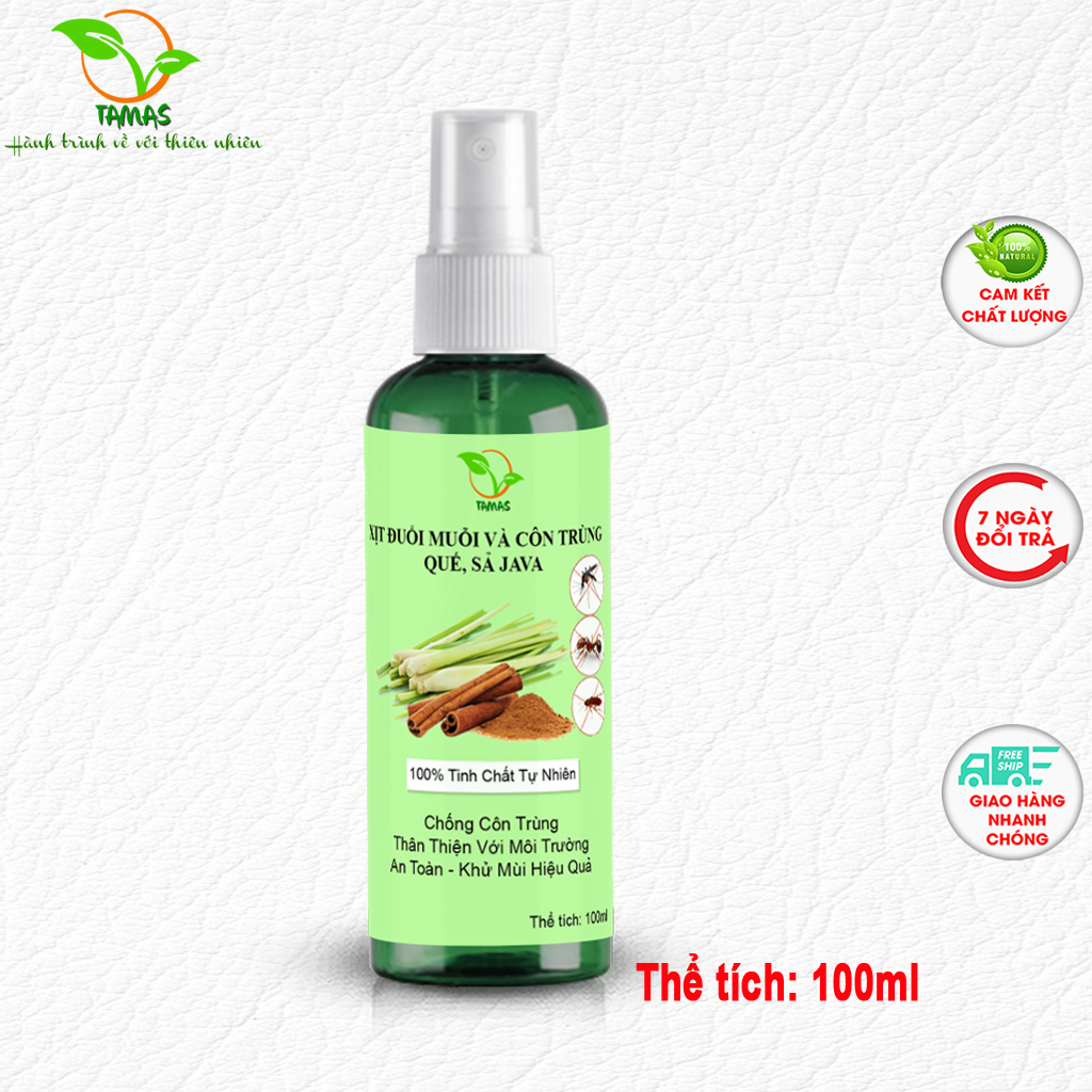 Xịt chống muỗi và côn trùng, xịt chống muỗi cho bé, xịt đuổi muỗi, chai xịt muỗi, tinh dầu đuổi muỗi cho bé - TAMAS