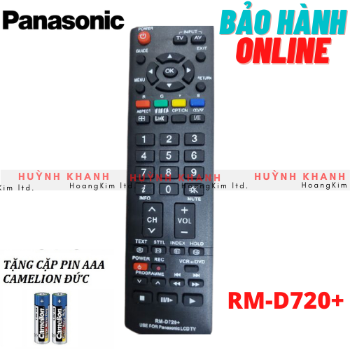 REMOTE TV PA NA SO NIC RM-D720+
