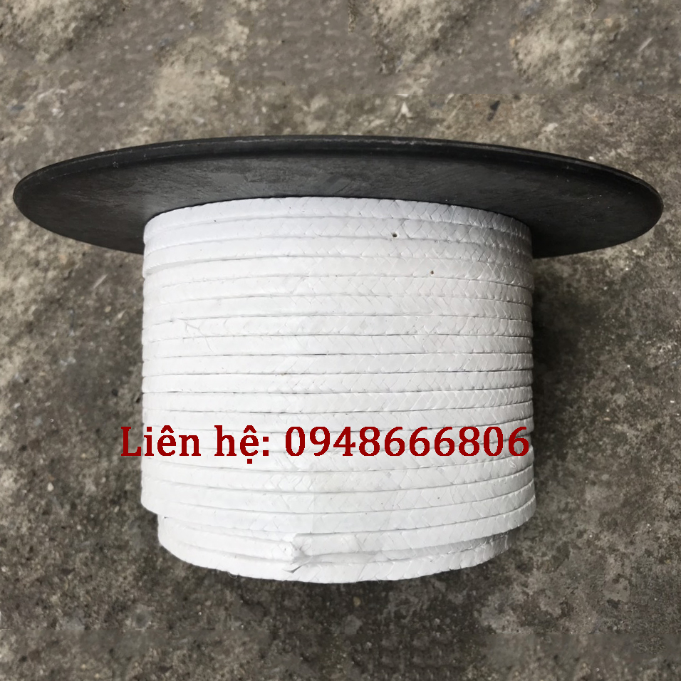Dây sợi tết chèn Teflon PTFE vuông kích thước 8X8