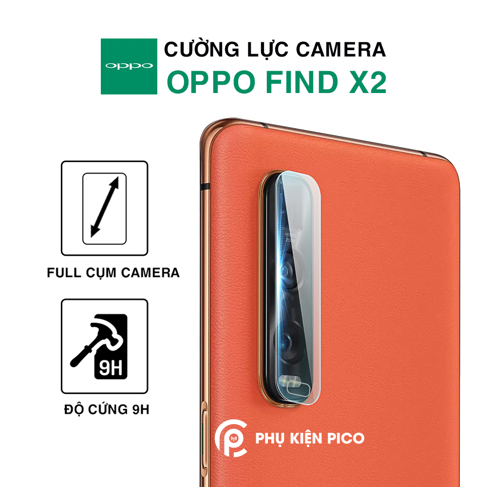 Cường lực camera Find X2 độ cứng 9H trong suốt không ảnh hưởng đến chất lượng chụp ảnh - Dán camera Oppo Find X2