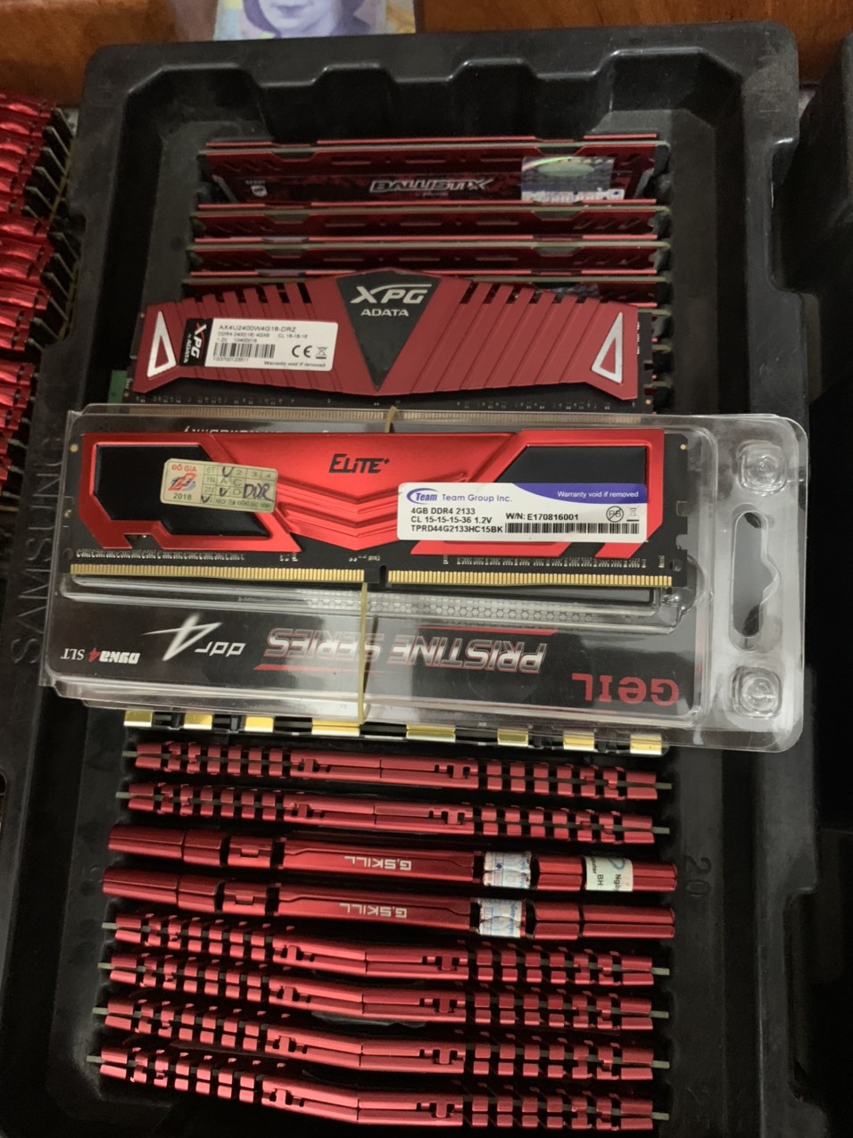 Ddr4 ram 4g-ddr4-bus 2133/2400 adata gkill team micron sport - vi tính bắc hải