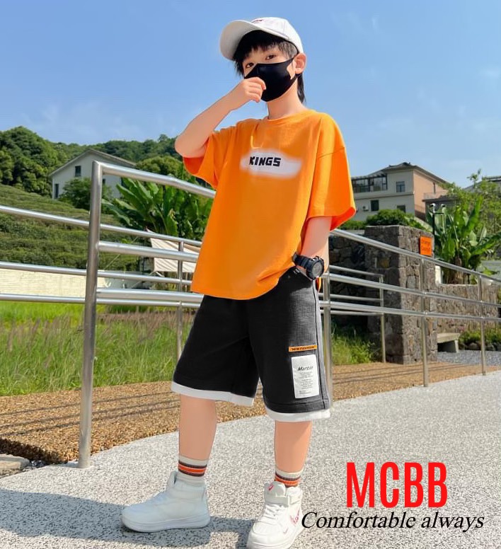Mcbb 9-24 kg 100% vải cotton đồ bộ bé trai áo thun bé trai tay ngắn quần short bé trai bộ cộc tay cho bé trai áo phông bé trai quần đùi áo cộc tay bé trai áo thun ngắn tay bộ mặc nhà bé trai đồ thun bé trai bộ đồ bé trai bộ quần áo bé trai quần áo trẻ em
