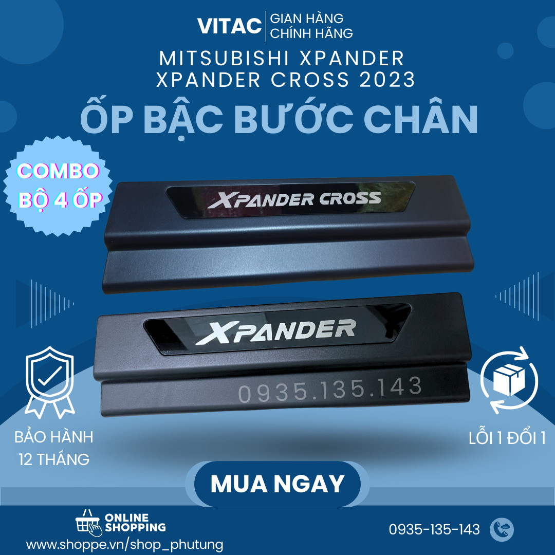 Ốp bậc cửa, nẹp bước chân xpander - xpander cross 2018-2023