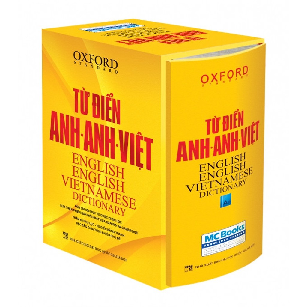 Sách -Từ Điển Oxford Anh - Anh - Việt- Bìa Vàng Cứng