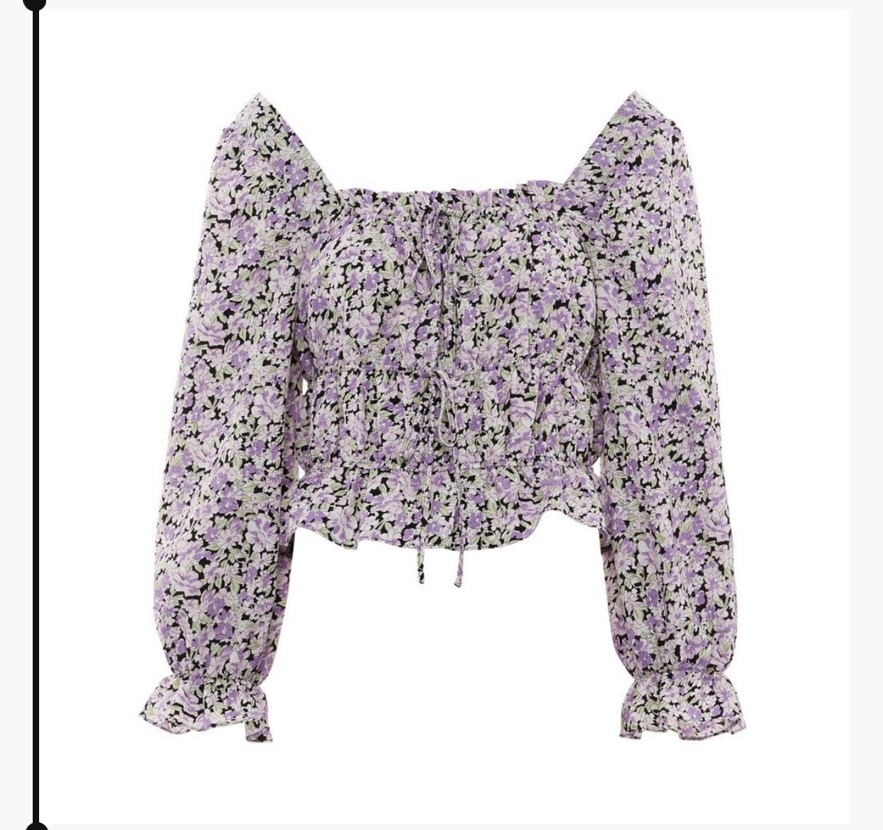 Áo smocked Primark Việt Nam xuất khẩu dư xịn, Áo kiểu cổ vuông tay bồng vnxk