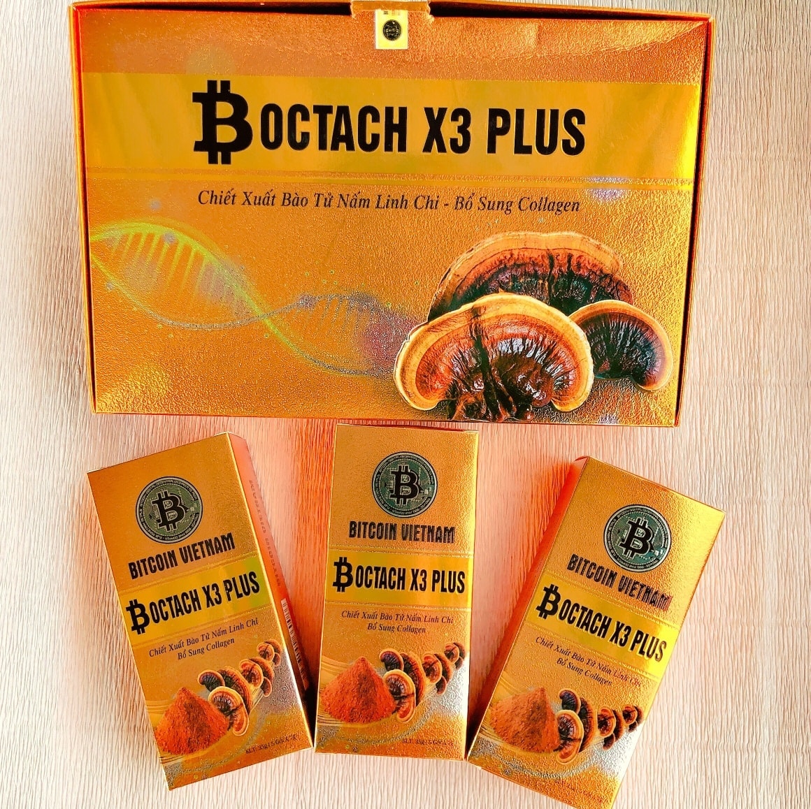 [HCM]GIẢM CÂN BÓC TÁCH CHẤT BÉO BITCOIN  HỘP 15 GÓI MÀU CAM X3 PLUS