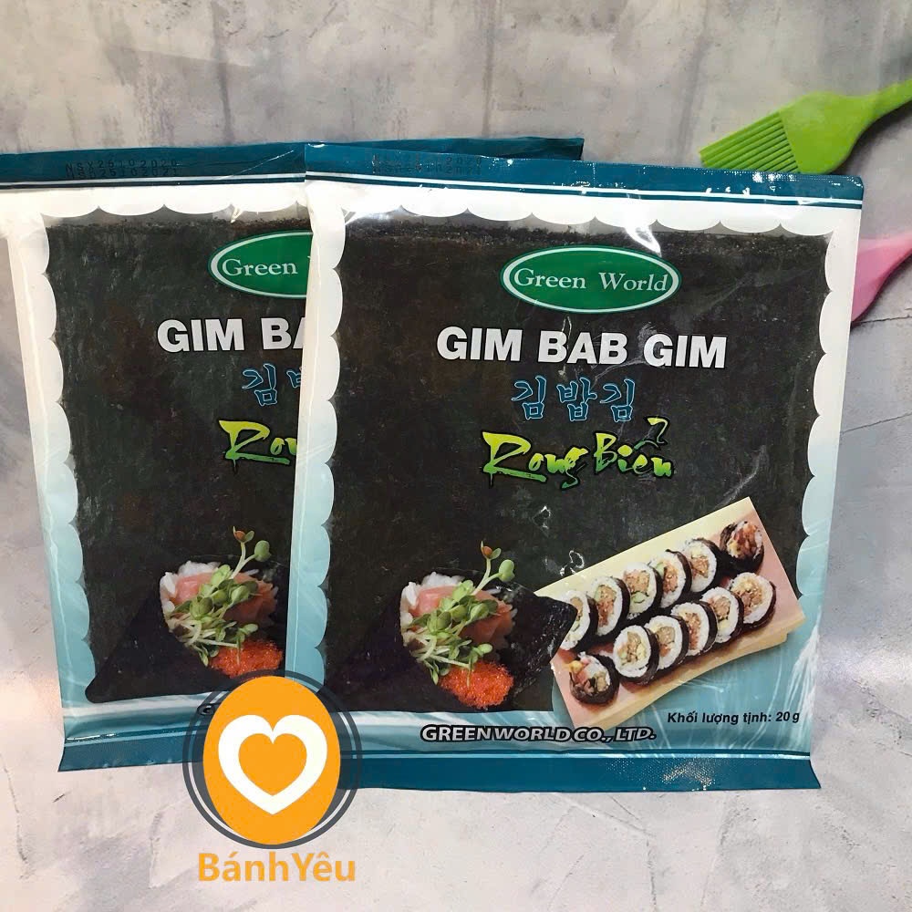 Rong biển cuộn cơm Gimbap Humanwell 20g 10 miếng