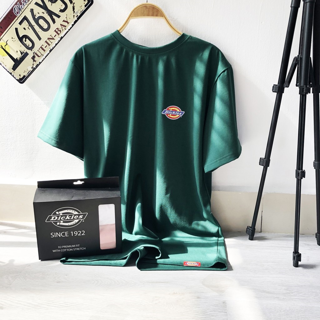【nóng】 Áo thun nam Dickies áo cotton nam nữ tay lỡ full hộp Dricco