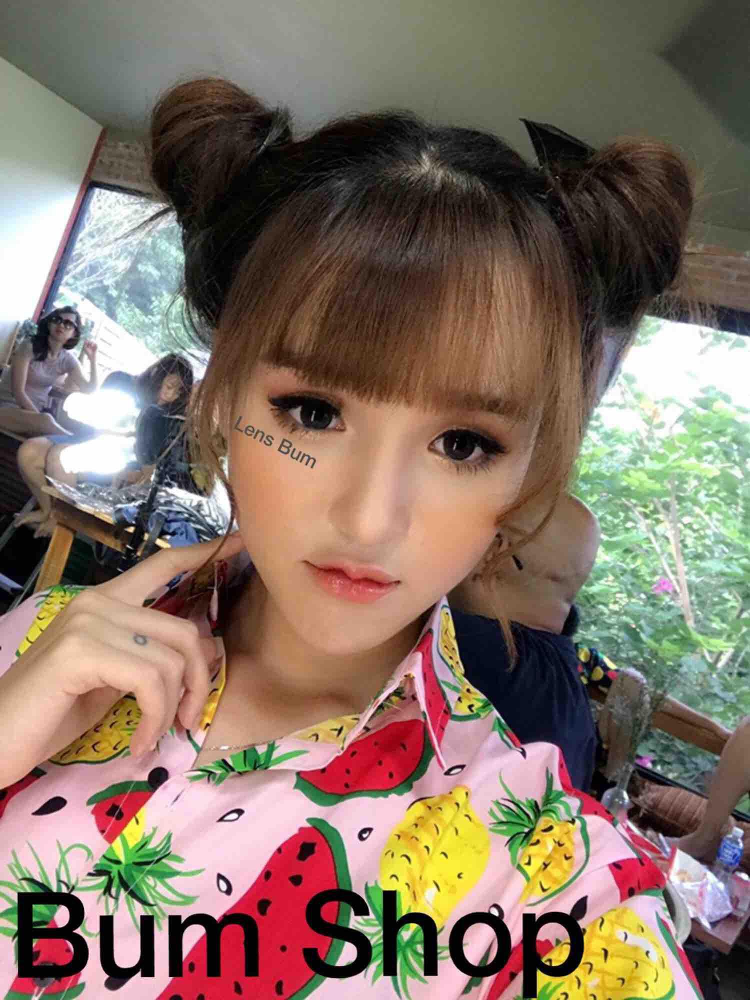 Kính áp tròng màu đen, giãn nhỏ, không độ, lens Hàn Vassen Sexyme