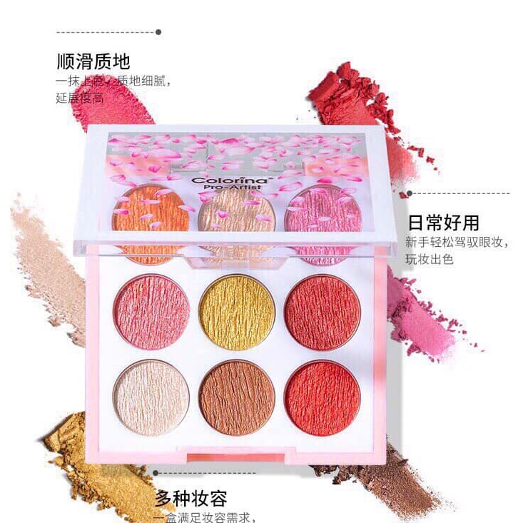 Phấn mắt hoa anh đào 9 ô Colorina Pro-Artist cực đẹp