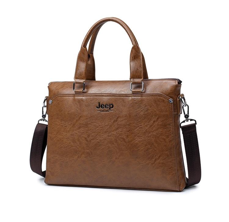 Túi xách cặp da túi đựng laptop công sở jeep buluo 38x28x6cm