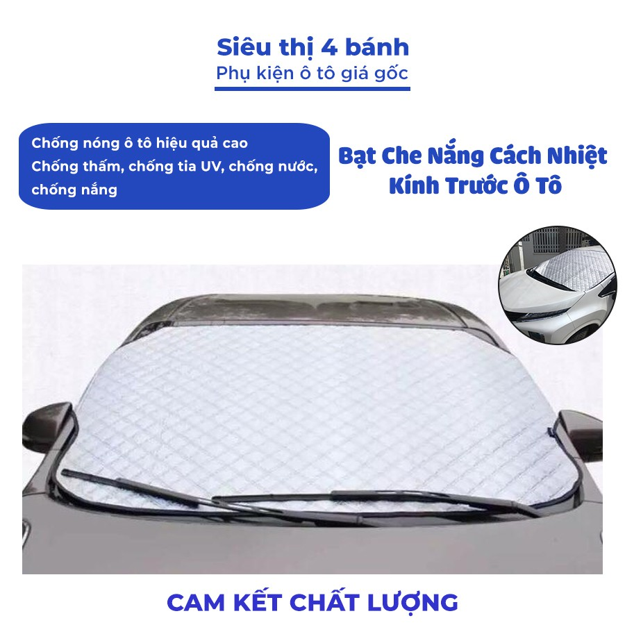 Bạt phủ kính lái ô tô che nắng, tấm chắn nắng kính trước ô tô bên trong và ngoài