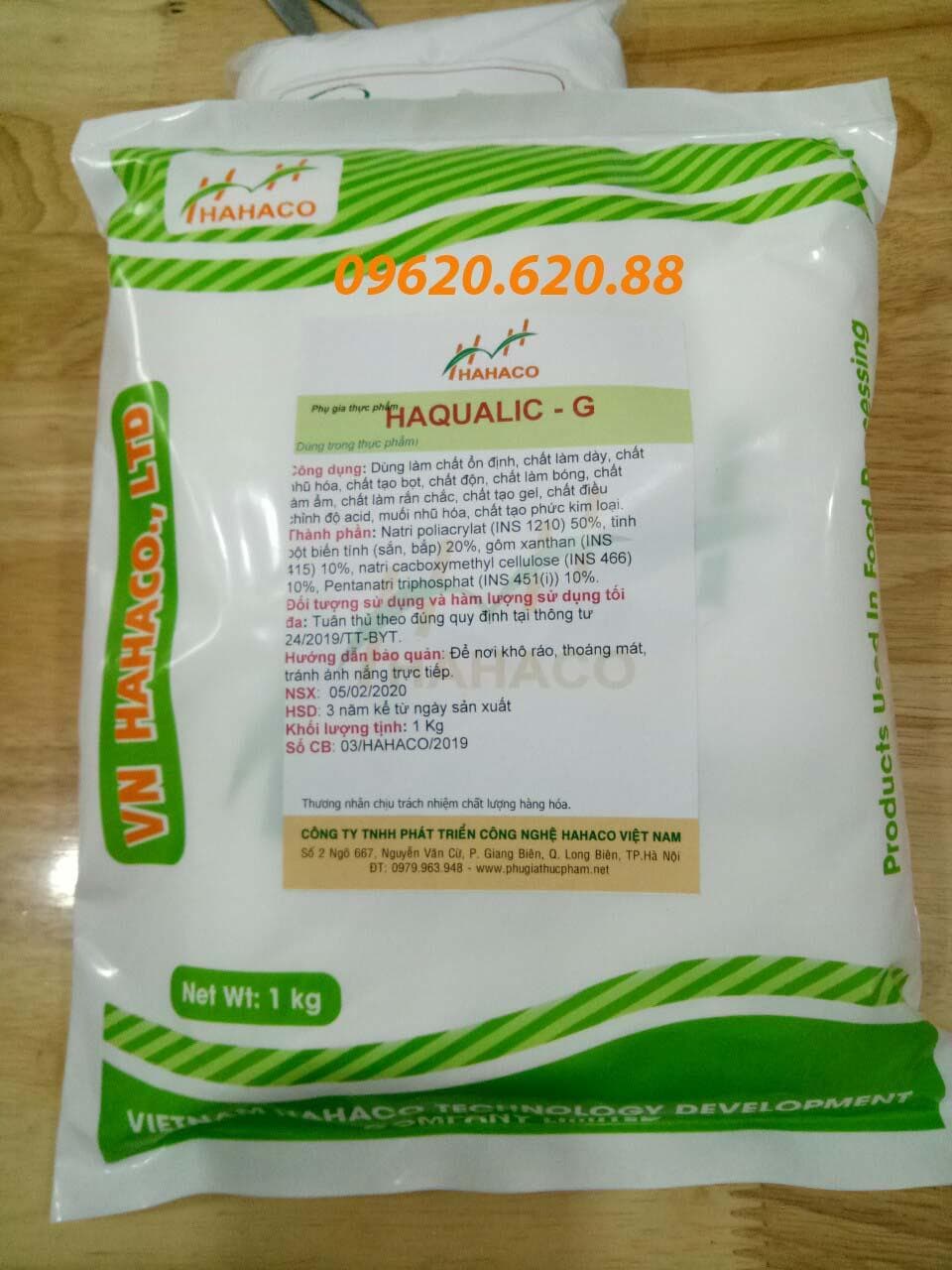 Phụ gia làm bún tươi, phở, hủ tíu - Tạo dẻo dai, sáng bóng cho bún, phở, hủ tíu, bánh tránh HAQUALIC-G