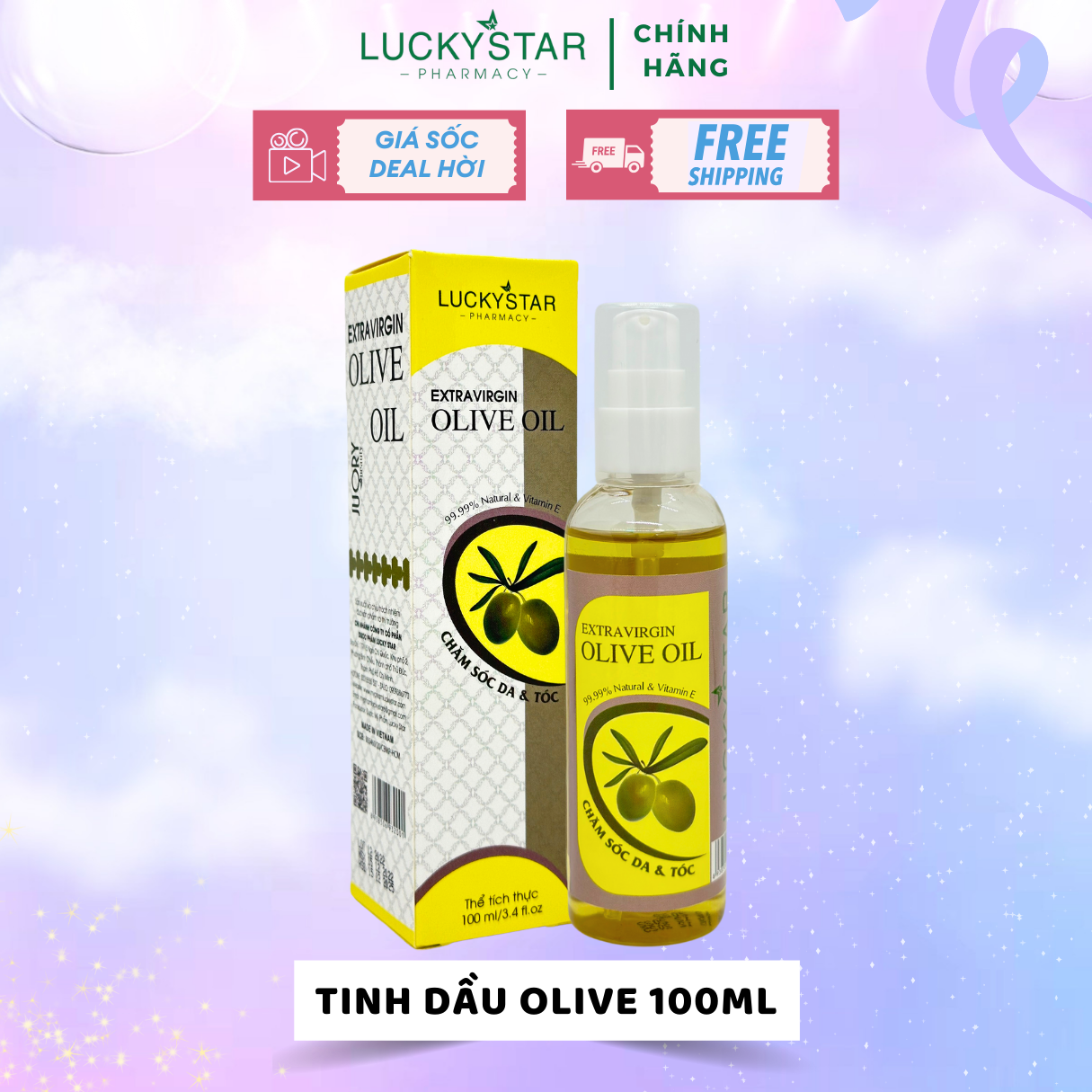 Tinh Dầu Olive Lucky Star  100ml