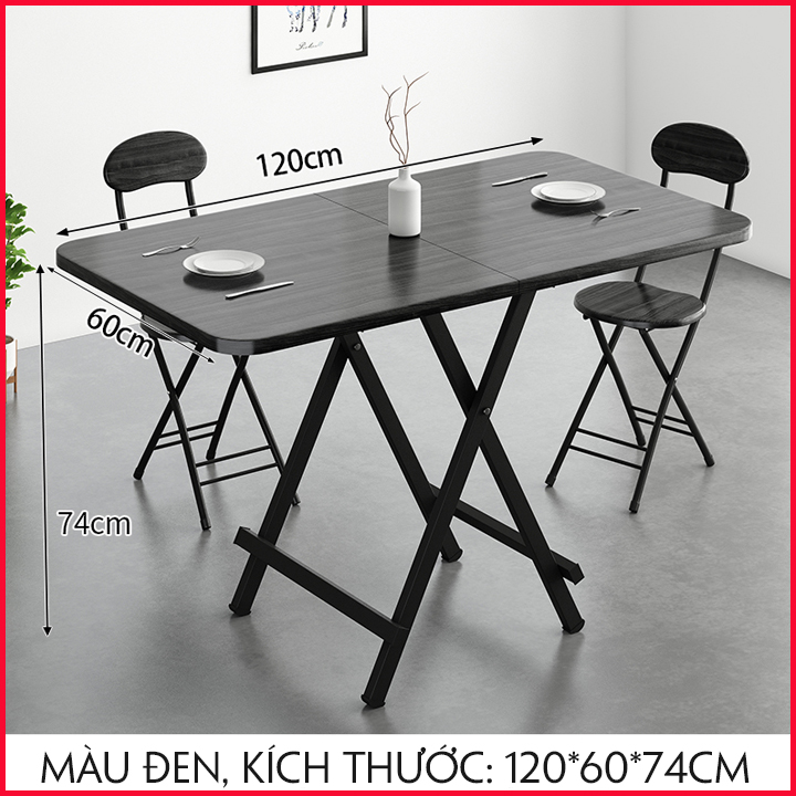 Bàn ăn gấp gọn thông minh, Bàn cafe gấp 2 mảnh tiện lợi, Bàn làm việc