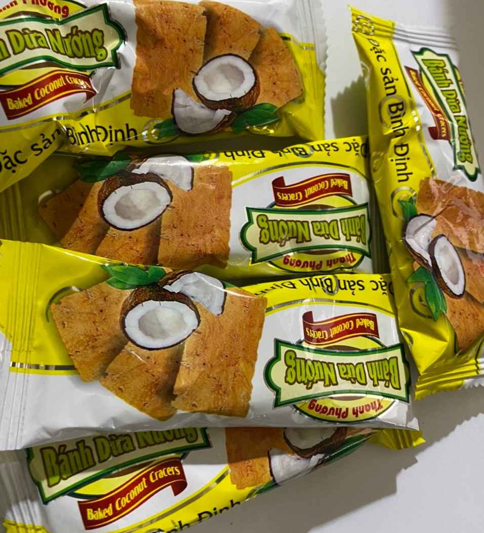 [ SÉT 10 BÁNH ĐỪA NƯỚNG]  BÁNH DỪA NƯỚNG ĐẶC SẢN BÌNH ĐỊNH ăn siêu ngon (10 cái)