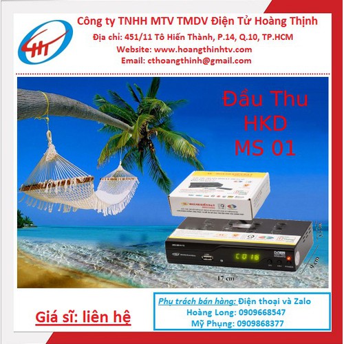 Đầu thu dvb - t2 model hkd ms 01-t2