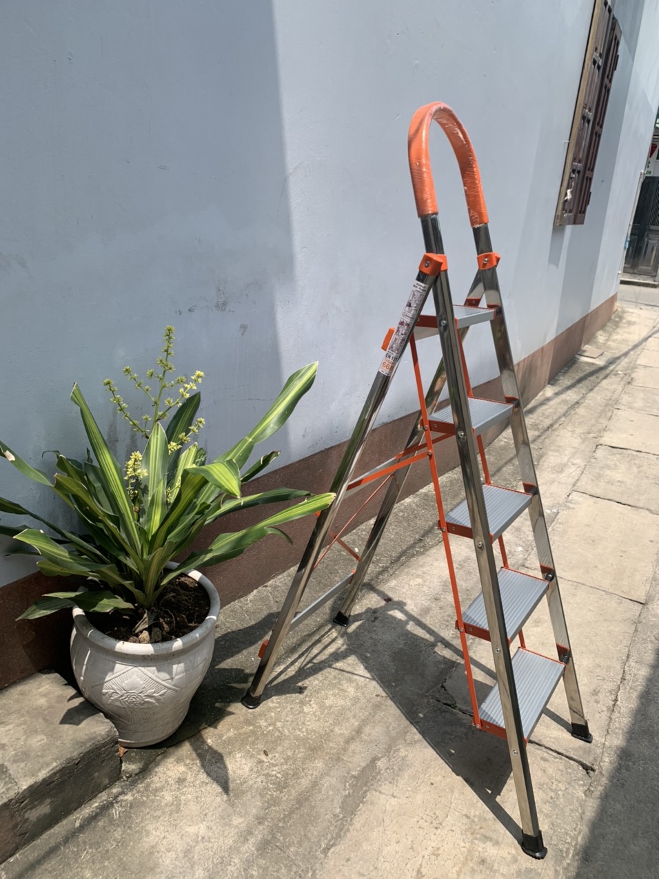 Thang bậc cam/ thang ghế thắp hương 5 bậc