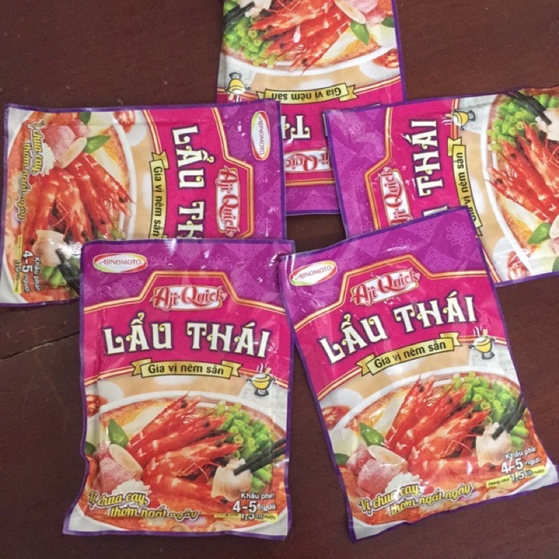 Gia vị nấu lẩu thái Aji—Quich gói 50g ( combo 5 gói )