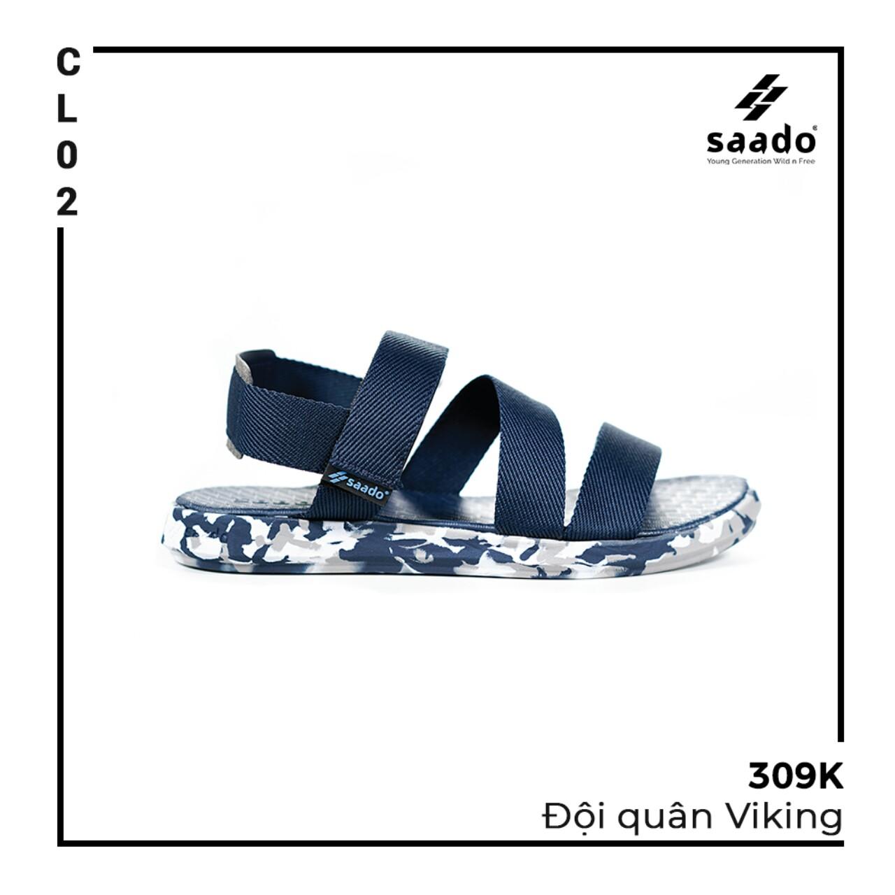 Giày sandal saado nam đội quân cl02