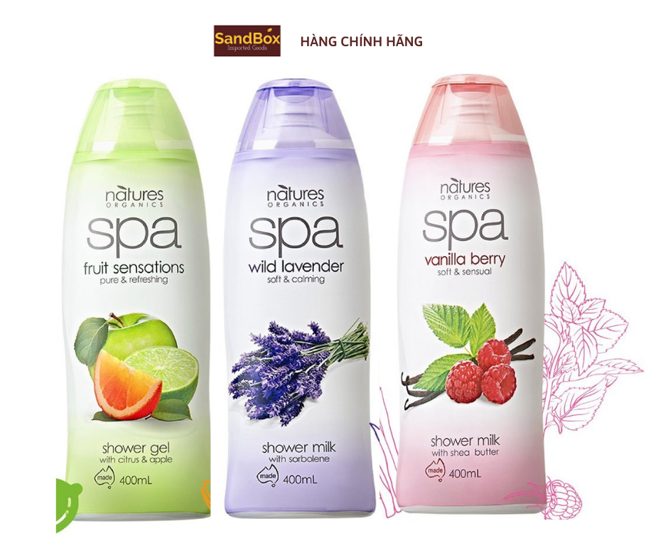 Sữa tắm dưỡng thể gốc thực vật SPA 400ml - Nhập khẩu từ Úc
