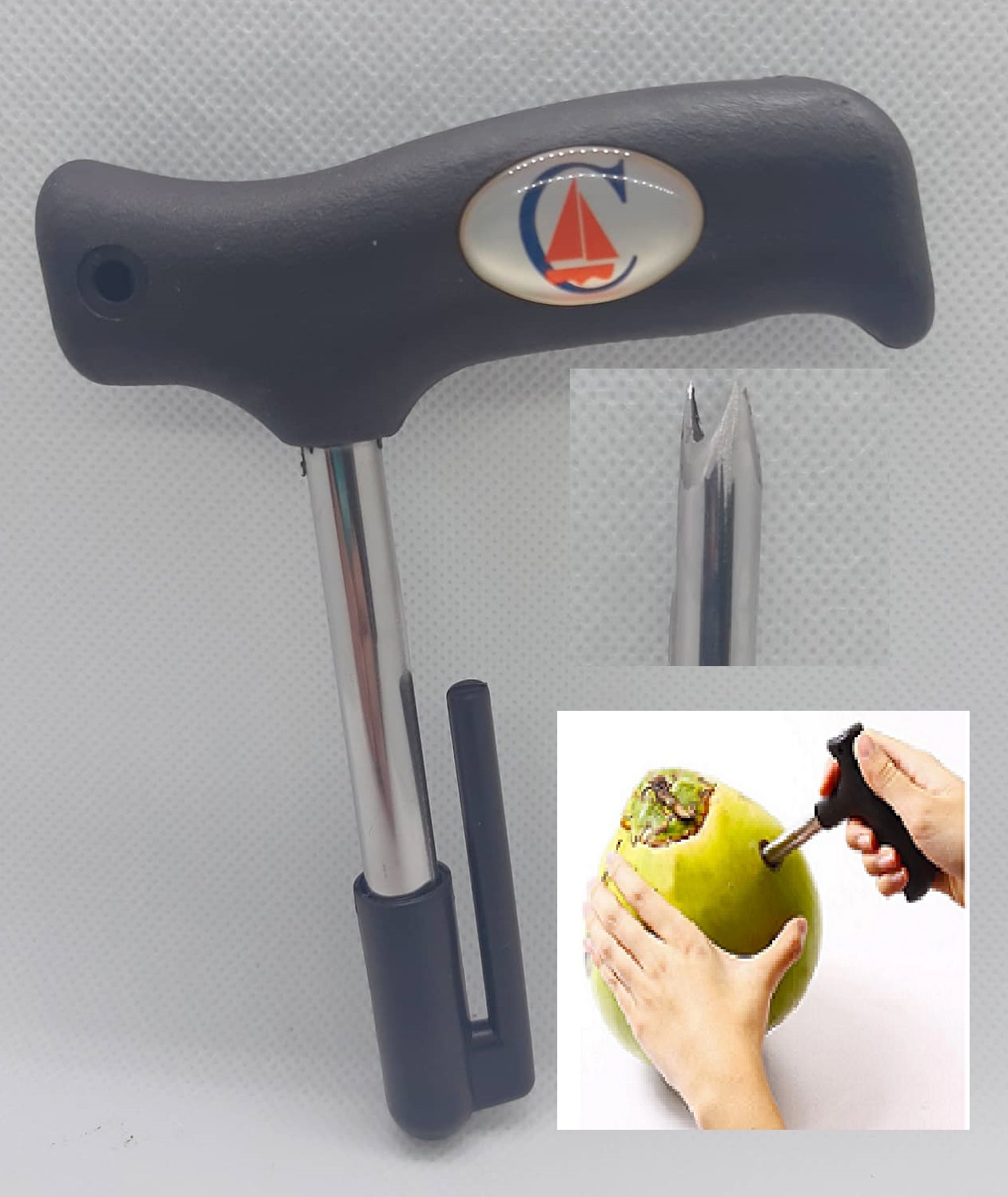 Dụng cụ khui dừa hiệp phát