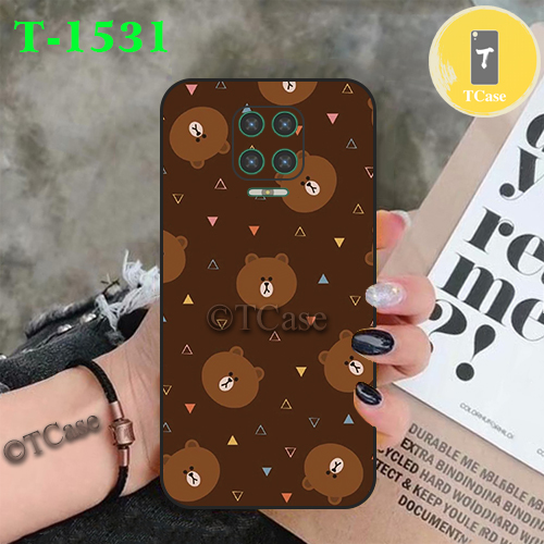 Ốp lưng vsmart aris/ aris pro dẻo đen in hình bst gấu nâu cute