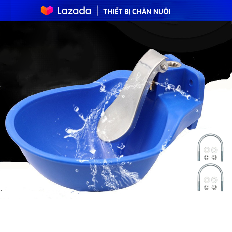 Máng uống nước tự động cho bò 2L van bằng đồng