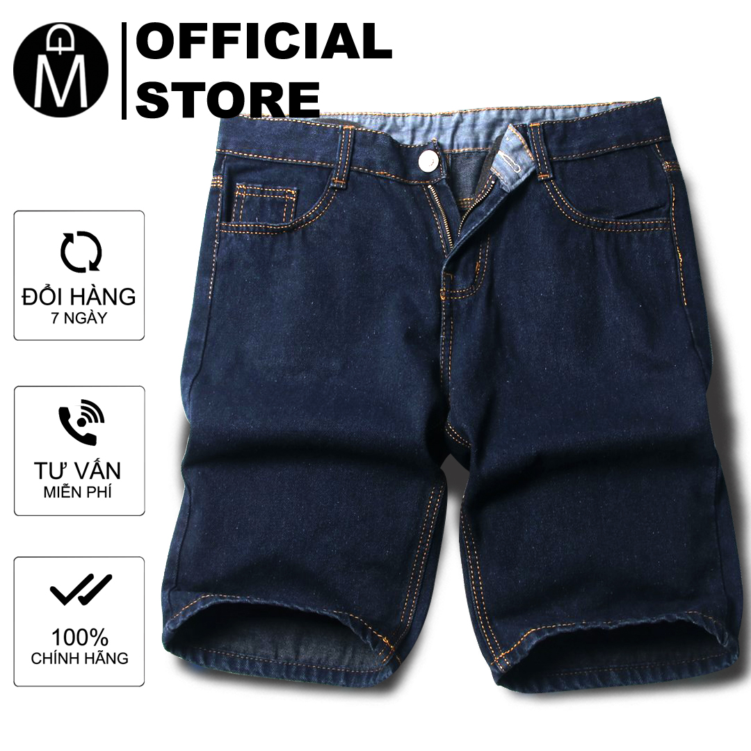 Quần short jean nam MĐ Q393 xanh vải tốt