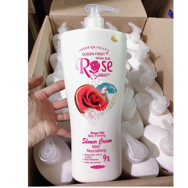 Sữa tắm dê rose hoa hồng 1200ml