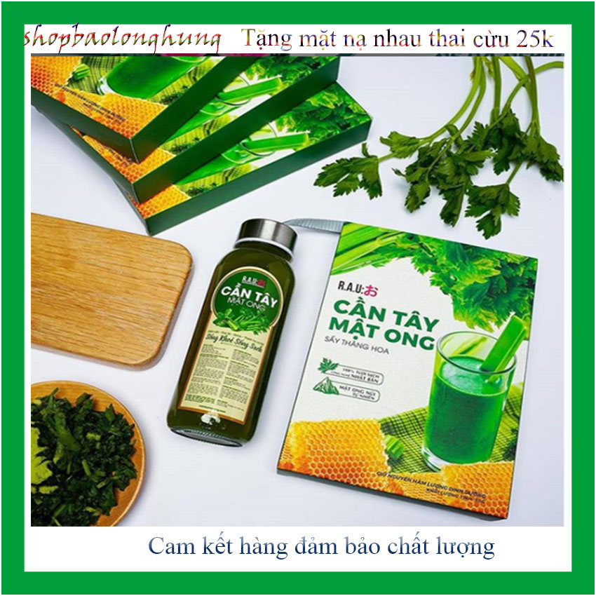 Mua 1 hộp Bột Cần tây Mật ong giảm cân hàng chuẩn Công ty, giúp da đẹp, giáng thon. tặng Mặt nạ nhau thai cừu 25k - longhung