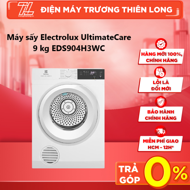 Máy sấy electrolux ultimatecare 9 kg eds904h3wc - - giao toàn quốc