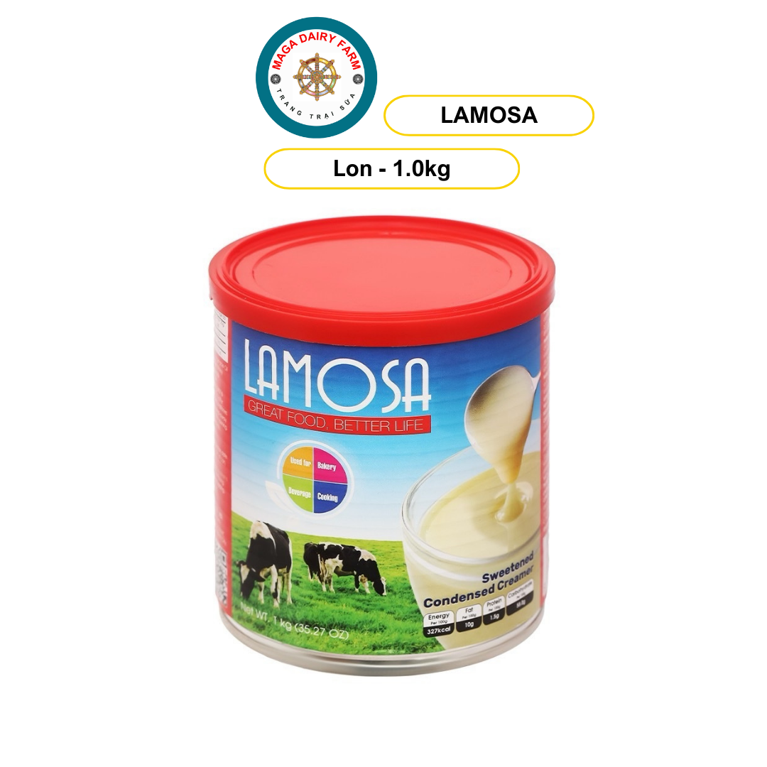 [Lon] Sữa đặc có đường LAMOSA 1kg Malaysia