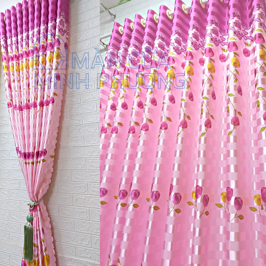 Màn cửa đẹp Rèm cửa sổ phòng ngủ cửa chính phòng khách , rido che giường che gác lửng