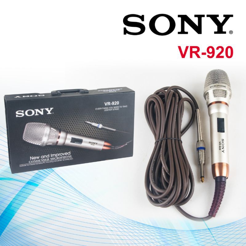 Micro Có Dây Động Chuyên Nghiệp Sony VR-920, Độ Nhạy Cao, Khả Năng Chống Hú Cực Tốt, Âm Thanh Mượt Mà , Thiết Kế Đẹp Mắt, Chất Liệu Cao Cấp