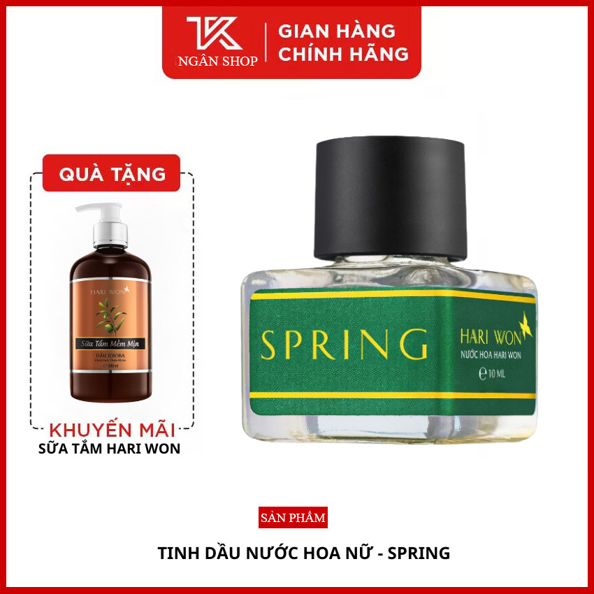 nước hoa nữ dạng chấm cao cấp - Hari Won SPRING chính hãng thơm lâu nồng nàn quyến rủ thơm body lưu hương 24h hương chuẩn pháp T17 - TKNGANSHOP.COM